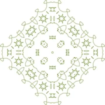 Minimal Green Simple Multi Use Outline Vector Elements with Clean Line Art Illustrazione stock