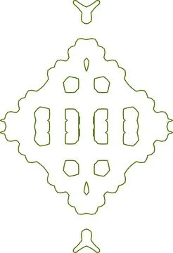 Minimal Green Simple Multi Use Outline Vector Elements with Clean Line Art Stock Illustration