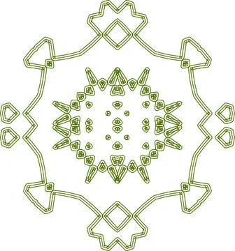 Minimal Green Simple Multi Use Outline Vector Elements with Clean Line Art Stockillustratie