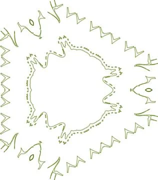 Minimal Green Simple Multi Use Outline Vector Elements with Clean Line Art イラスト素材