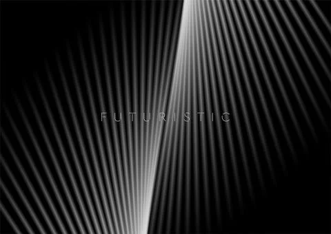 Minimal grey and black smooth lines abstract geometric background イラスト素材