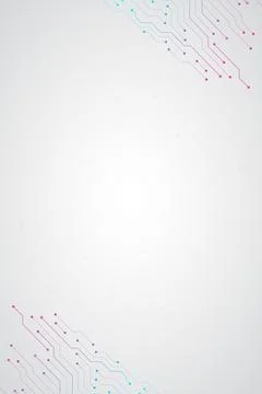Minimal Grey Technology Circuit Lines Background Stock Illustration