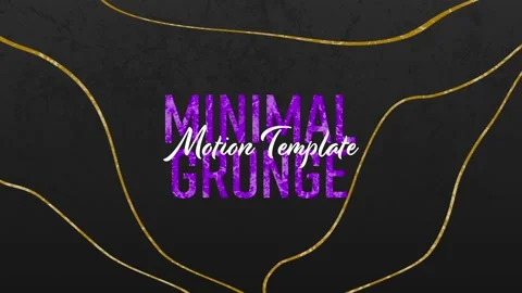 Minimal Grunge Title Stock After Effects