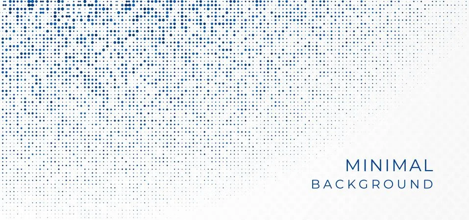 Minimal halftone circle shape random design with space Illustrazione stock