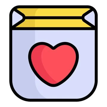A minimal hand drawn icon of the web browser interface window. Stock Illustration