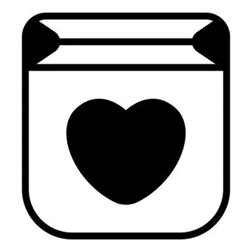 A minimal hand drawn icon of the web browser interface window. Stock Illustration