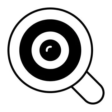 A minimal hand drawn icon of the web browser interface window. Stock Illustration