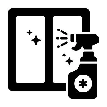 A minimal hand drawn icon of the web browser interface window. Stock Illustration