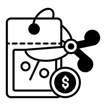 A minimal hand drawn icon of the web browser interface window. Stock Illustration