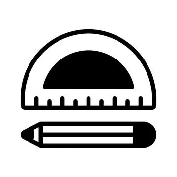 A minimal hand drawn icon of the web browser interface window. Stock Illustration