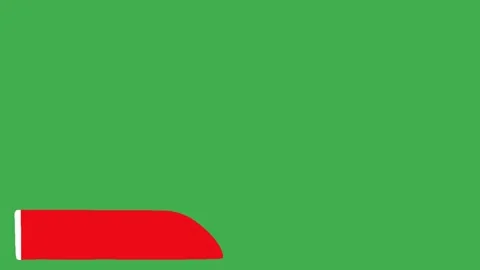 Minimal Hand-Drawn Lower Third Graphic | 2D Animated Name Bar on Green Screen Stock Footage 333522889