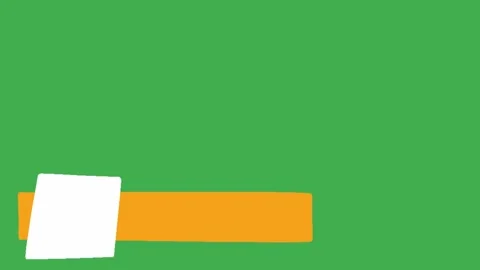 Minimal Hand-Drawn Lower Third Graphic | 2D Animated Name Bar on Green Screen Vidéo 333522905