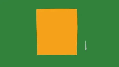Minimal Hand-Drawn Lower Third Graphic | 2D Animated Name Bar on Green Screen Видео 333522995