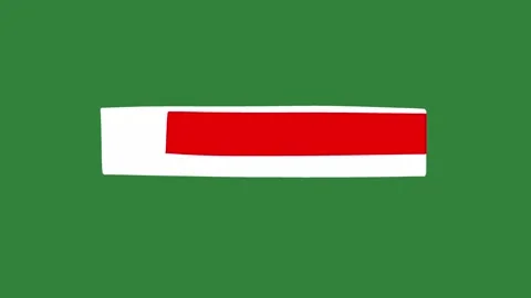 Minimal Hand-Drawn Lower Third Graphic | 2D Animated Name Bar on Green Screen Vidéo 333523023