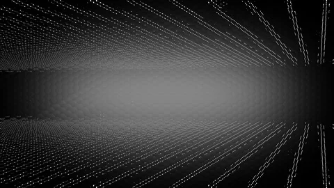 Minimal hexagonal grid pattern rotating and glittering in black-white shades. Stock Footage 123505763