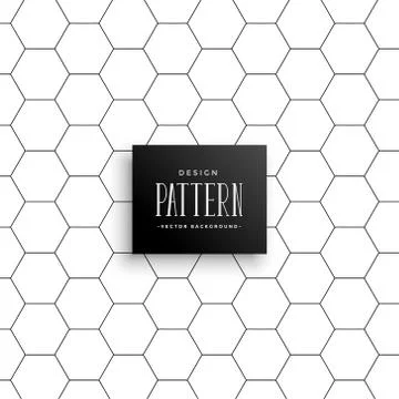 Minimal hexagonal line pattern background Stockillustratie