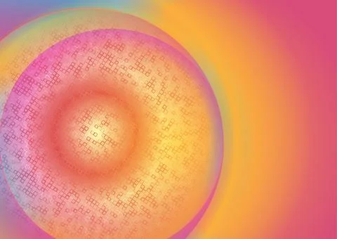 Minimal hi-tech geometric abstract background with small halftone squares Stock Illustration