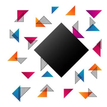 Minimal hipster pattern Stock Illustration