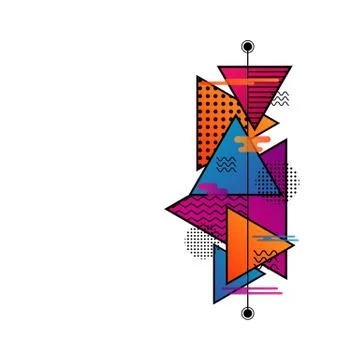 Minimal hipster pattern Illustrazione stock