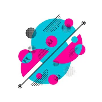 Minimal hipster pattern Illustrazione stock