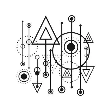 Minimal hipster pattern 스톡 일러스트