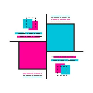 Minimal hipster pattern Stock Illustration