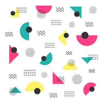 Minimal hipster pattern Stock Illustration