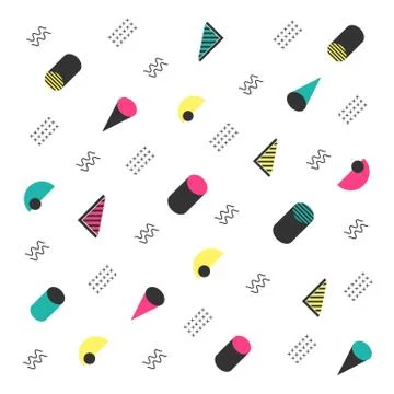 Minimal hipster pattern Illustrazione stock