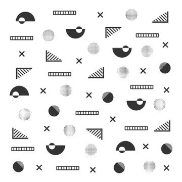 Minimal hipster pattern Illustrazione stock