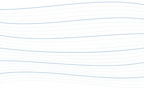 Minimal Horizontal Wave Lines Stock Illustration
