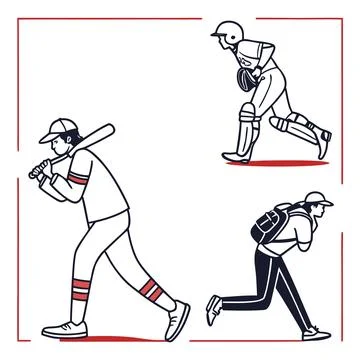 Minimal Icon Friendly Border Set - Simple Outlines Illustrazione stock