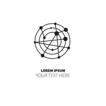 Minimal icon networking Stock Illustration