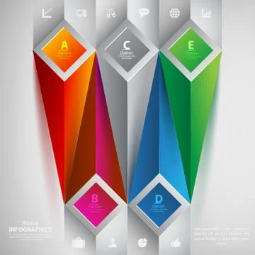 Minimal info-graphics. Illustrazione stock