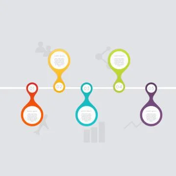 Minimal infographics design. Vector can be used for workflow layout, diagram, Stock-Illustration