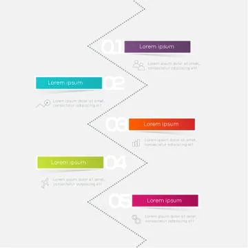Minimal infographics design. Vector can be used for workflow layout, diagram, Stock Illustration