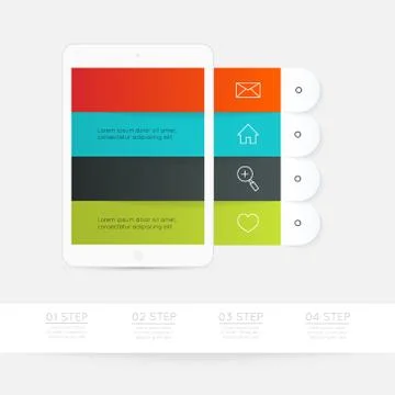 Minimal infographics design. Vector can be used for workflow layout, diagram, Stock Illustration