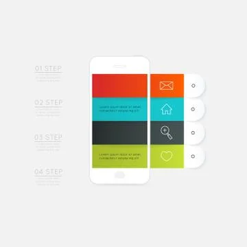 Minimal infographics design. Vector can be used for workflow layout, diagram, Stock Illustration