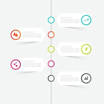 Minimal infographics design. Vector can be used for workflow layout, diagram, Stock Illustration