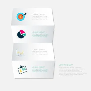 Minimal infographics design. Vector can be used for workflow layout, diagram, Stock Illustration