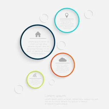 Minimal infographics design. Vector can be used for workflow layout, diagram, Stock Illustration
