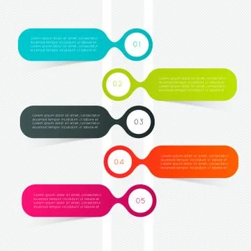 Minimal infographics design. Vector can be used for workflow layout, diagram, Illustrazione stock