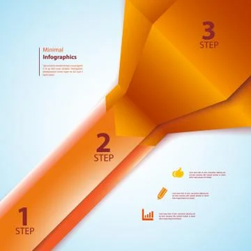 Minimal infographics design. Vector Illustrazione stock