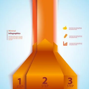 Minimal infographics design. Vector Stock-Illustration