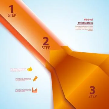 Minimal infographics design. Vector イラスト素材