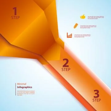 Minimal infographics design. Vector イラスト素材