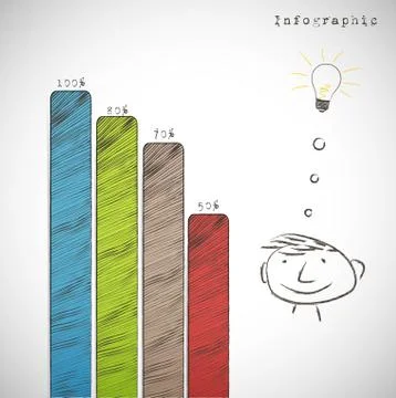 Minimal infographics Stock Illustration