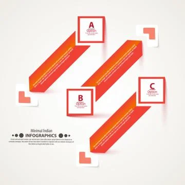 Minimal infographics. Vector Stock Illustration