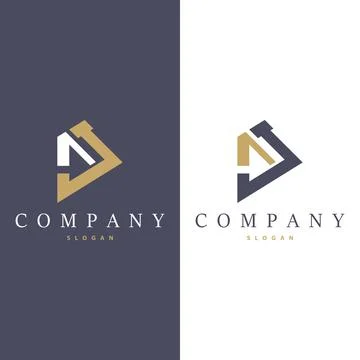 Minimal Initial AJ Letter Logo, Modern And Luxury Vector Template Stock Illustration