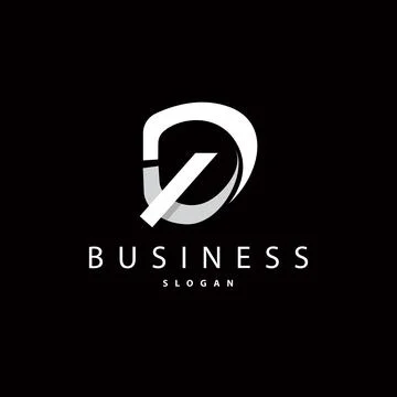 Minimal Initial D Letter Logo, Modern And Luxury Geometric Design, Icon Vec.. Illustrazione stock