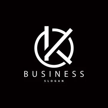 Minimal Initial K Letter Logo, Modern And Luxury Geometric Design, Icon Vec.. Stockillustratie